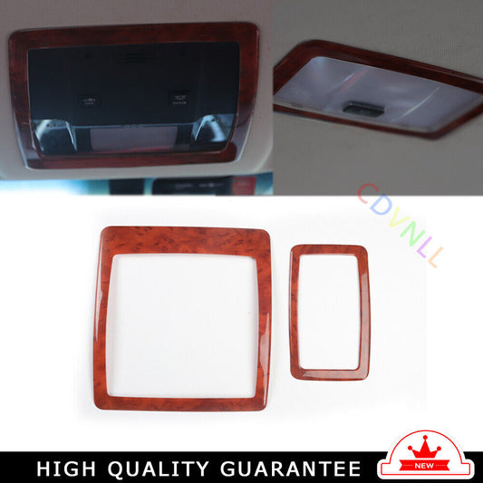 Front Reading Lamp Frame Cover Trim Interior Fit for Lexus NX 2015-20 Brown Wood