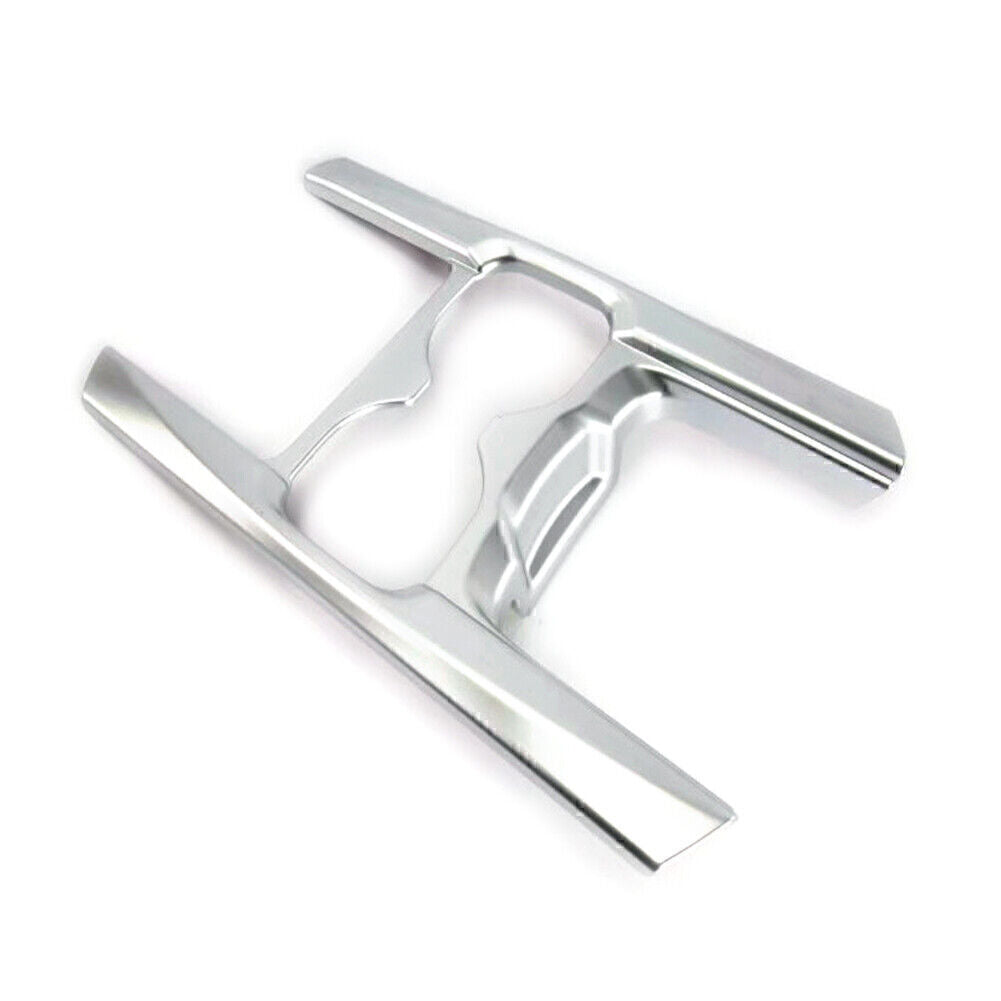 Cupholder lid decorative frame suitable for Honda CR-V 5th generation 2017 2018 2019 silver.