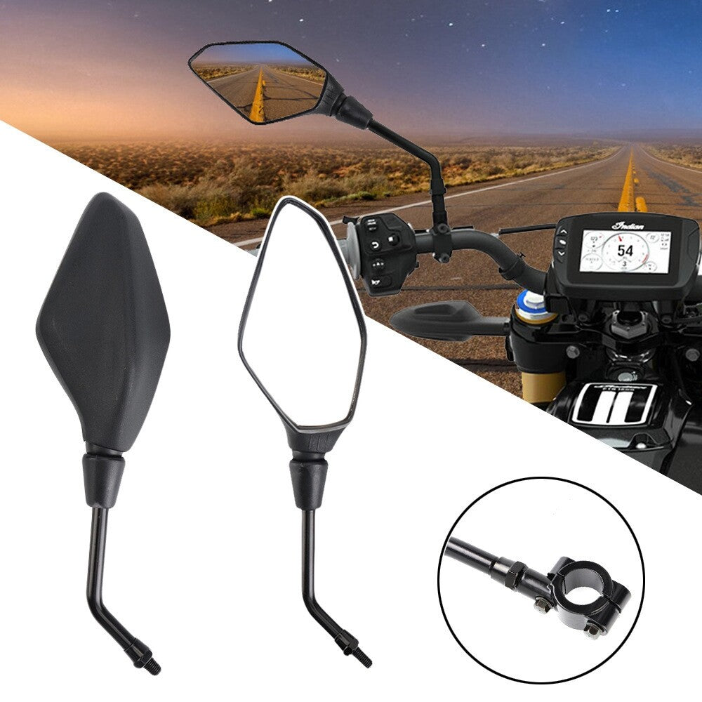 Motorcycle Rear View Side Mirrors M8 M10 Threaded Bolts 360¡ãBlind Spot Mirror