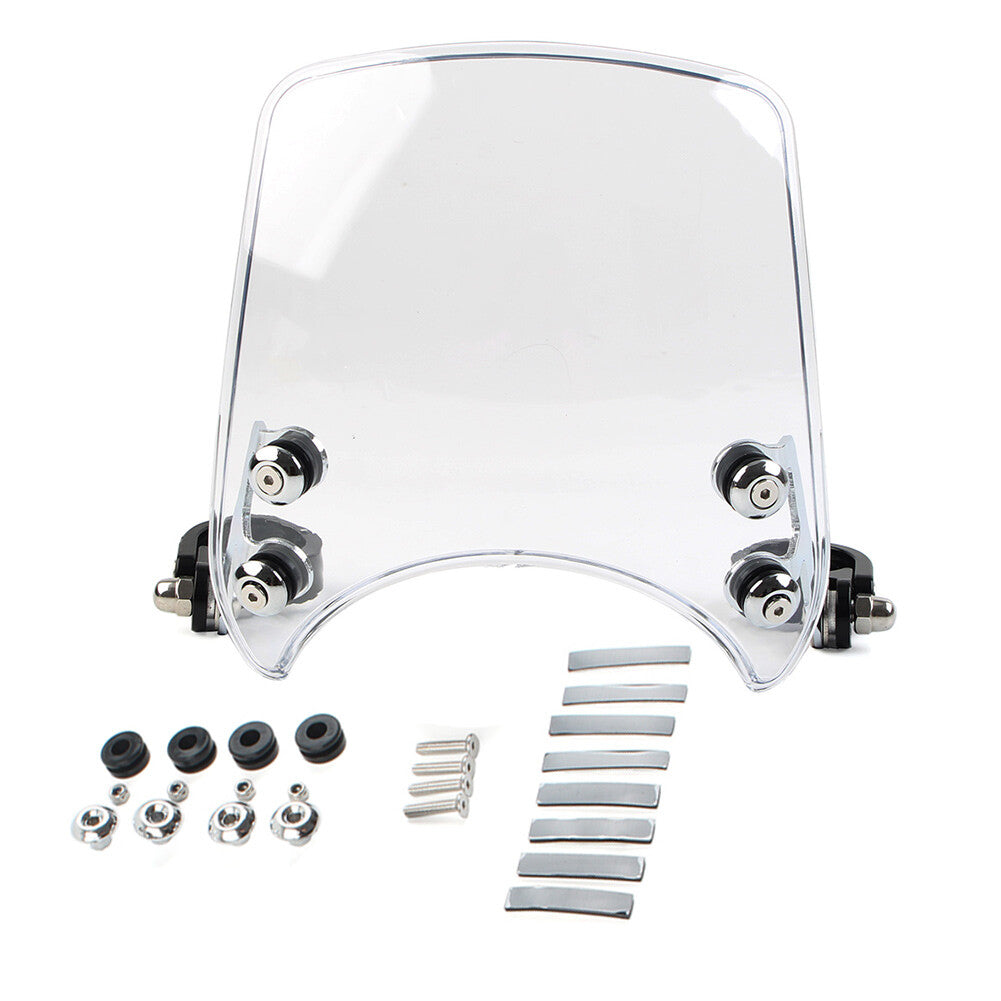 Headlight Windshield Windscreen Wind Deflector Fit for Harley 48 883 1200 Clear