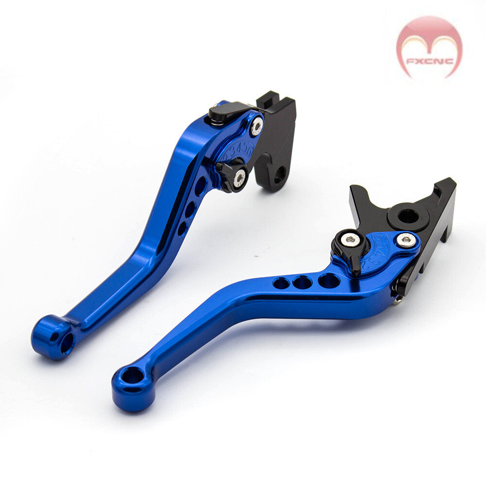 CNC motorcycle brake and clutch lever suitable for Yamaha YFZ450 YFZ450R 2008 2009-2018 Blue