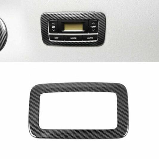 for Toyota for Sienna 2015-2020 1x Carbon fiber Air conditioning switch frame trim