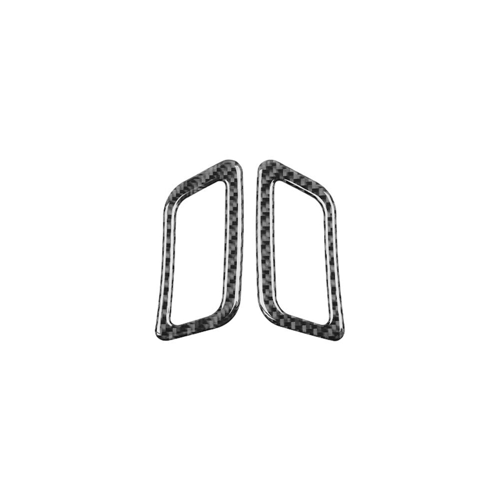 2Pcs Carbon Fiber Dash Defogger Vent Cover Trim for Nissan Rogue 2014-2016