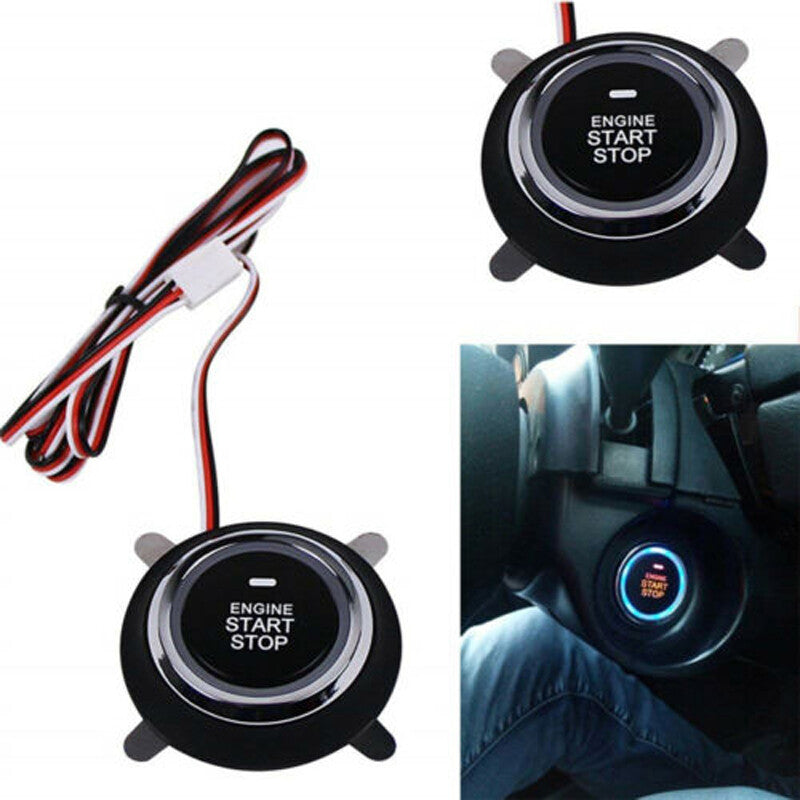 12V universal automotive ignition switch, engine start button, keyless entry starter