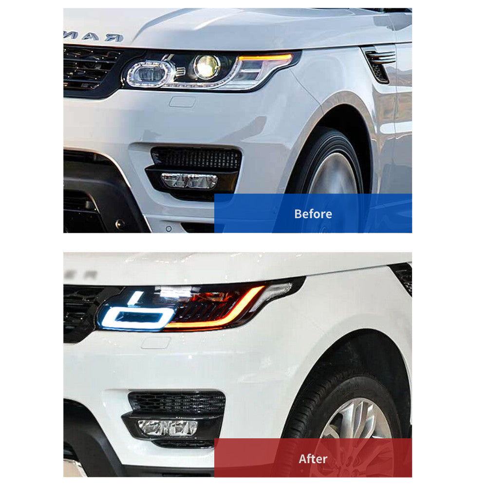for Land Rover for Range Rover Sport 14-17 Upgrade 2018+ style LED Modified Headamp