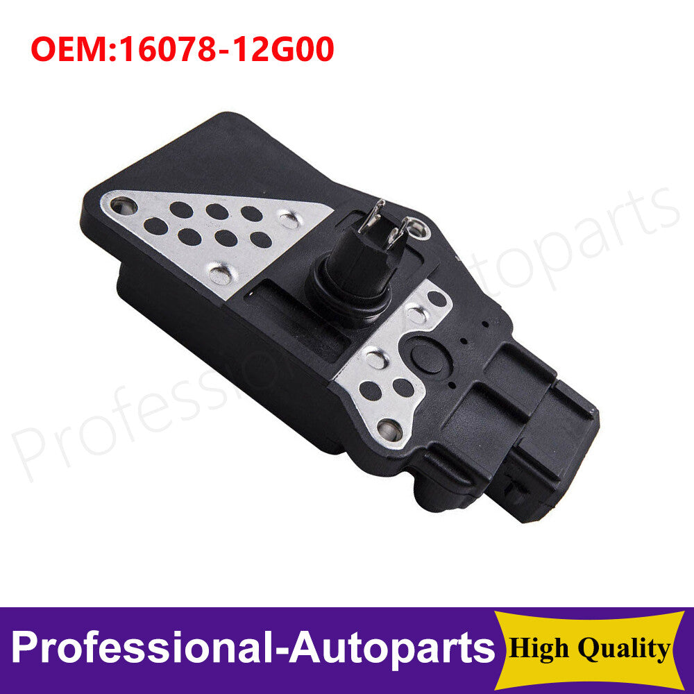 The 16078-12G00 mass air flow sensor is suitable for Nissan D21 86-89, Pathfinder 87-89, 3.0L, and 2.4L models.