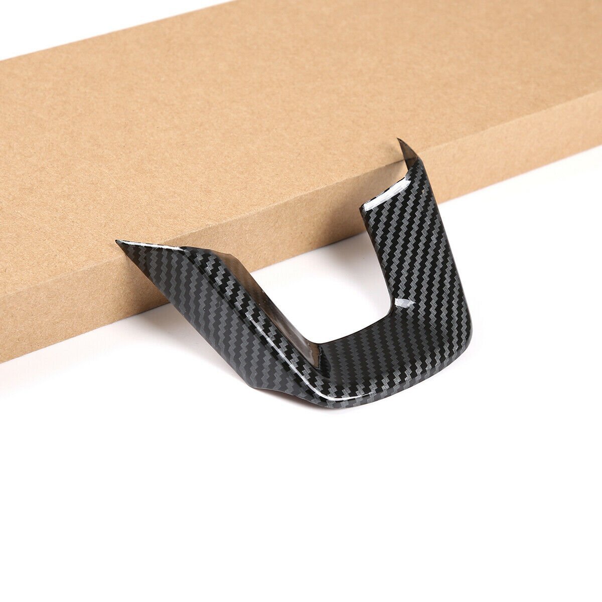Carbon Fiber ABS Steering Wheel U-Shaped Panel Trim for Honda for Civic 11th 2022-23