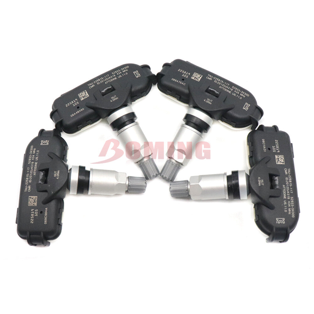 4PCS 52933-3X300 TPMS Tire Pressure Sensor for Hyundai for Elantra HD MD 434MHz