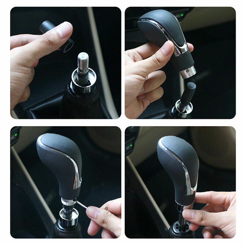 Car Universal Manual Gear PU Leather Grip Shifter Handle Stick Shift Knob Lever