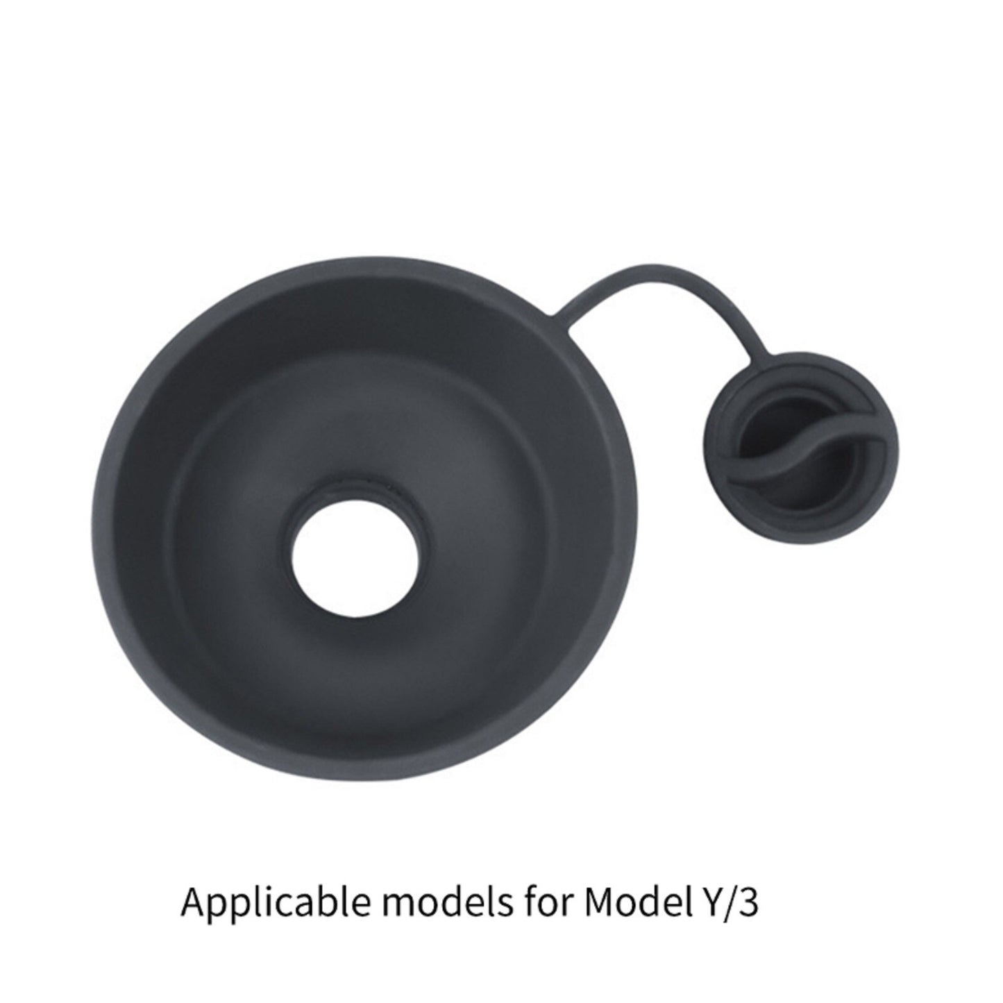 Black Funnel Silicone Water Filter Net Windshield Washer For Model 3/ for Model Y