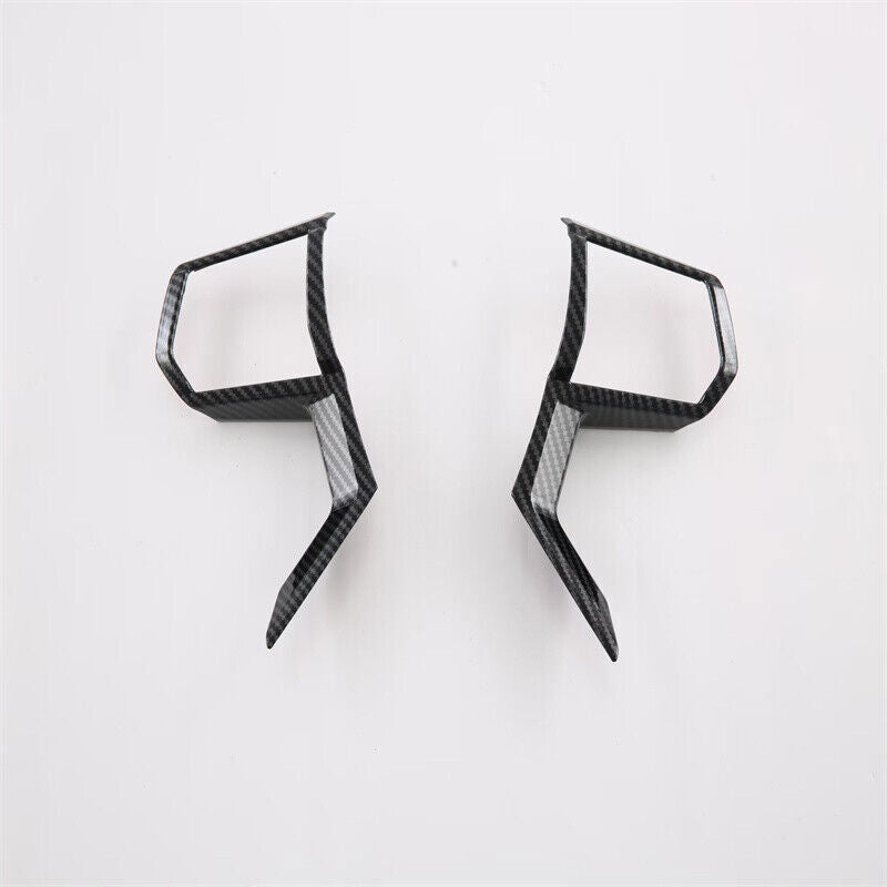Carbon Fiber Steering Wheel Button Frame Trim for Mitsubishi Outlander 2022-2023