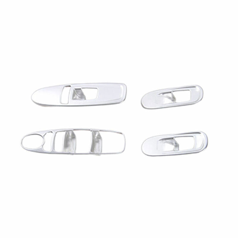 Glass Window Lifting Lock Panel Trim for Nissan Armada Y62 2017-20 Matte Silver