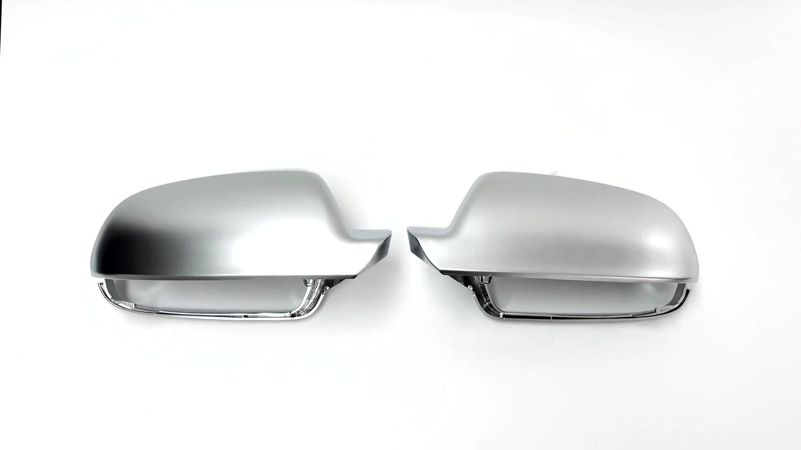 Matte Chrome Mirror Cover Caps for Audi A3 for A4 RS4 B8.5 for A5 S5 RS5 NO Lane Assist