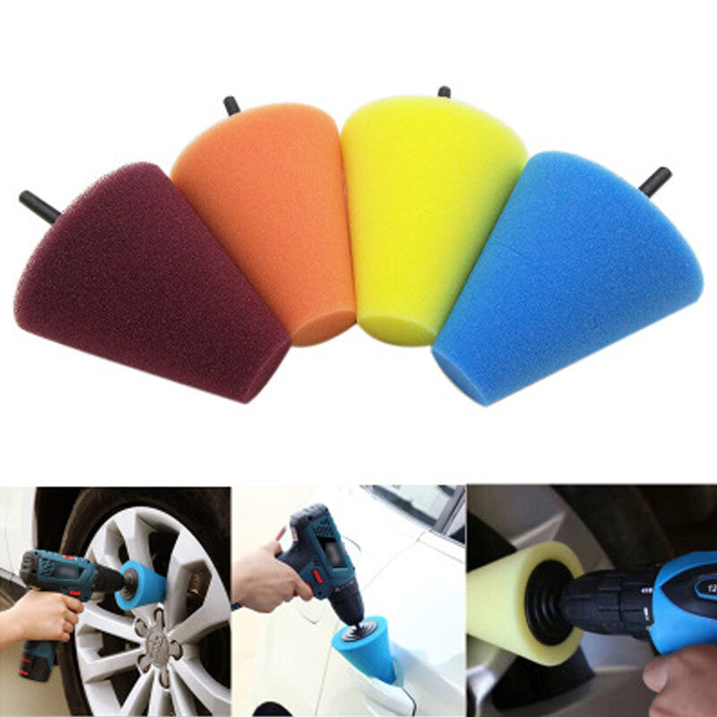 Car Buffer Polishing Kit for Drilling Sponge Balls in Car Wheel and Rim Care