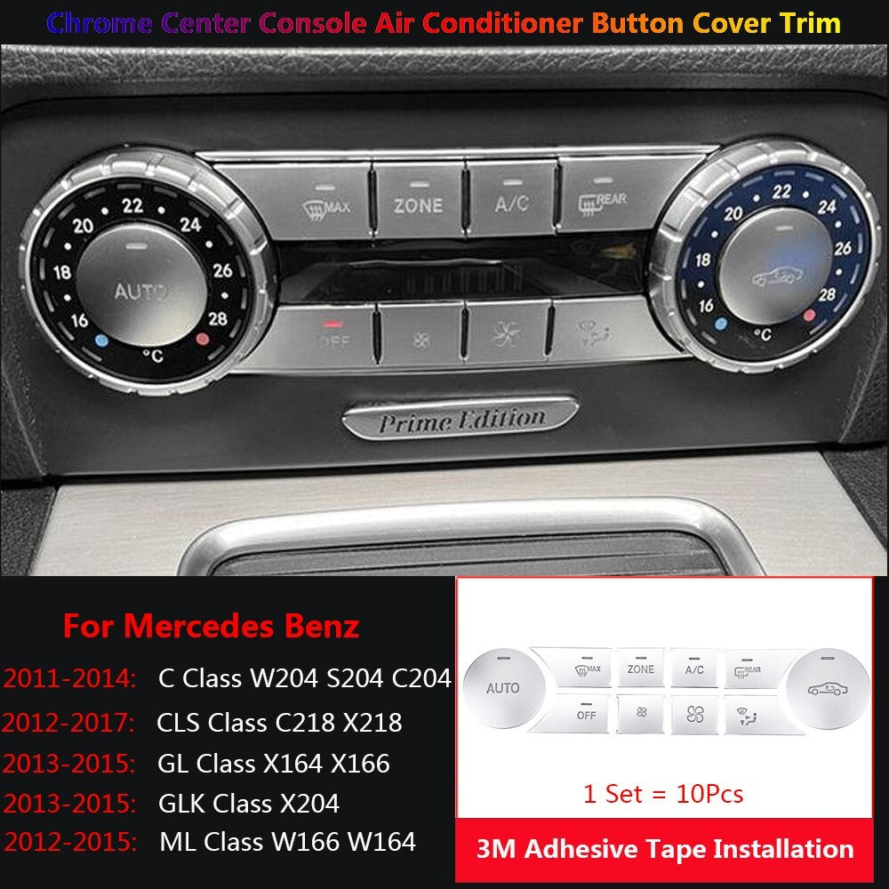 for Mercedes-Benz W204 W164 C218 X164 X204 Car Console Air AC ZONE Switch Cover