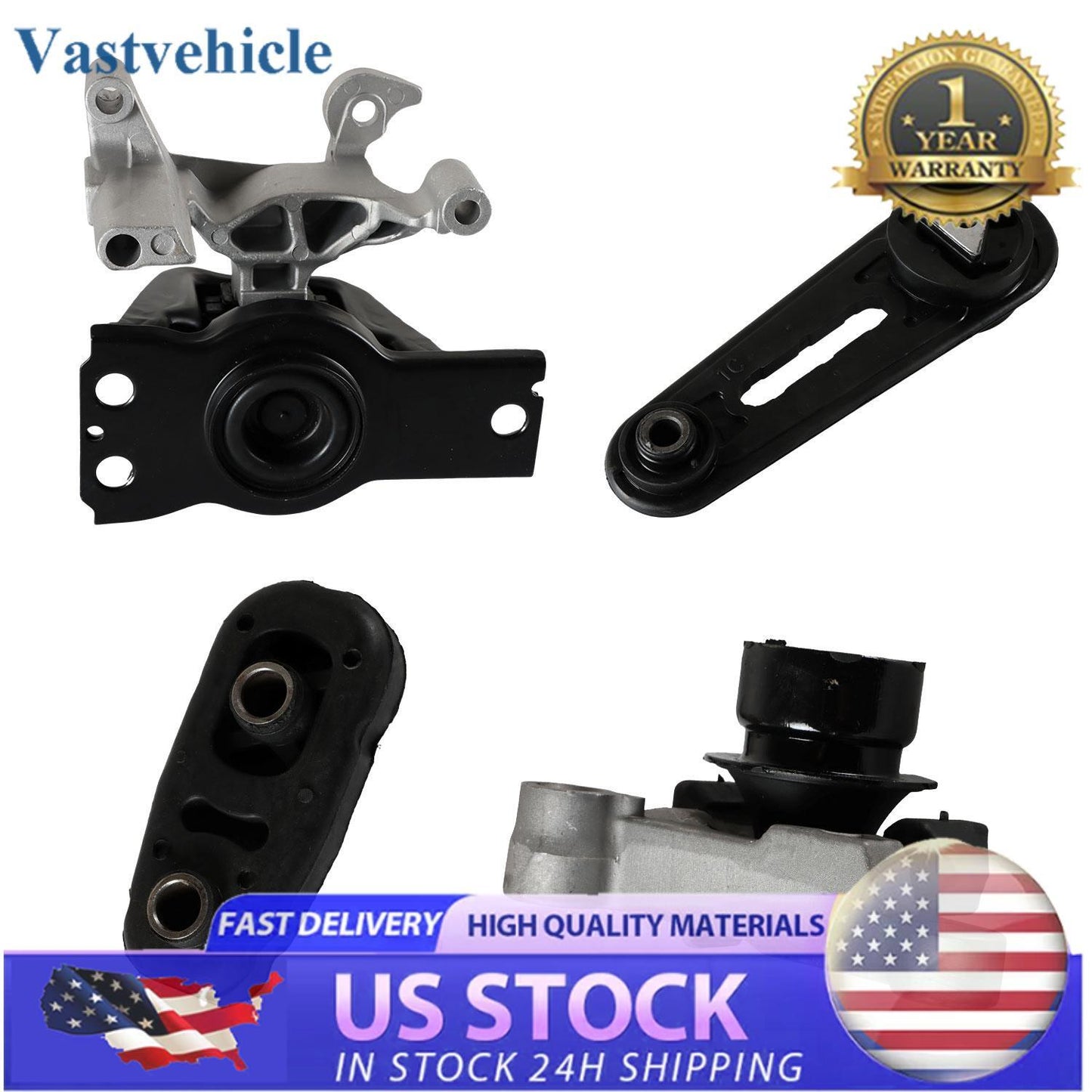 4PCS Engine Motor  Trans Mount Kit For 2007-2012 for Nissan Sentra 2.0L Auto CVT