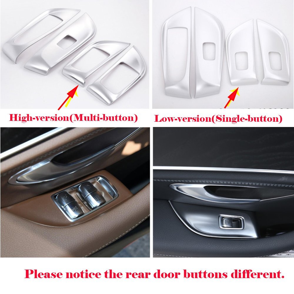 Oak Grain Window Lift Switch Button Cover for Mercedes-Benz E Class 2016-21 high