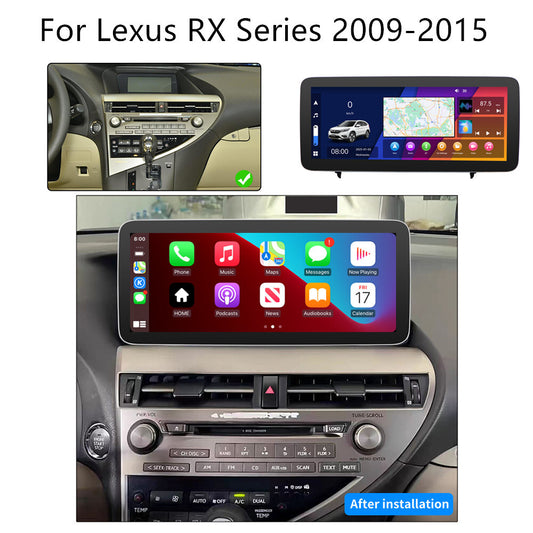 12.3Car Stereo Radio Head Unit GPS Wifi 4G for Lexus for RX Series 2009-2015 LHD