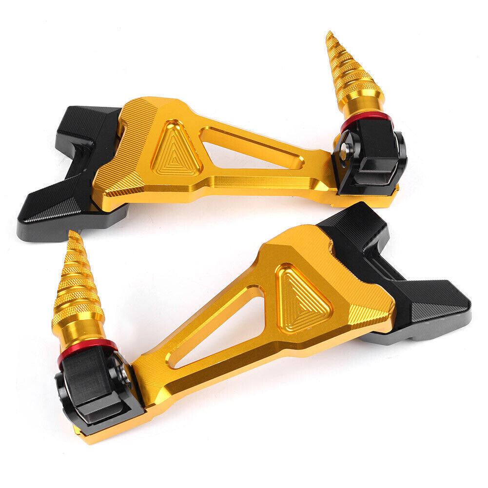 for Yamaha YZF R6 2006 - 2016 Aluminum Alloy Rear Sets Foot Pegs Gold Color UK