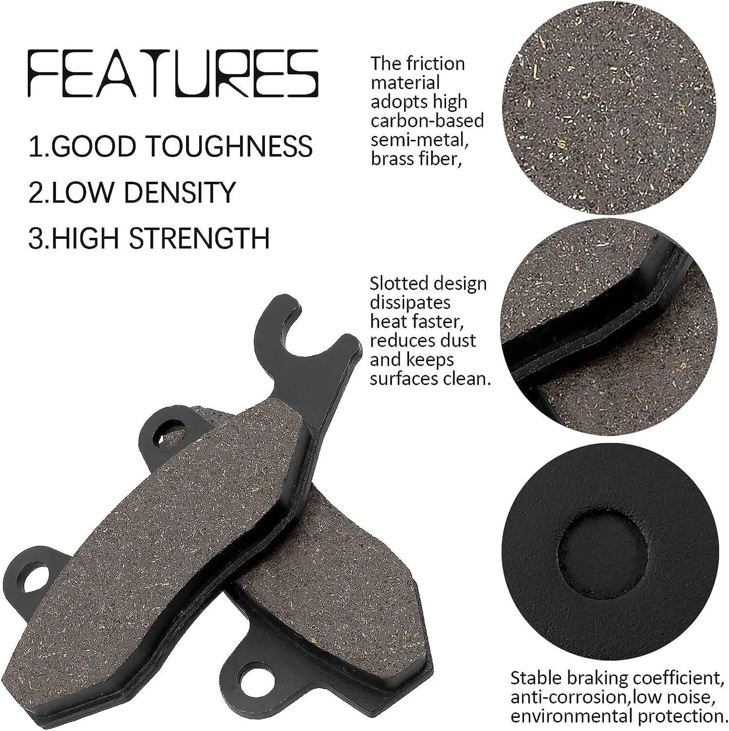 Front and Rear Brake Pads for SUZUKI AN400 AN 400 Burgman Skyware 400 2007-2016