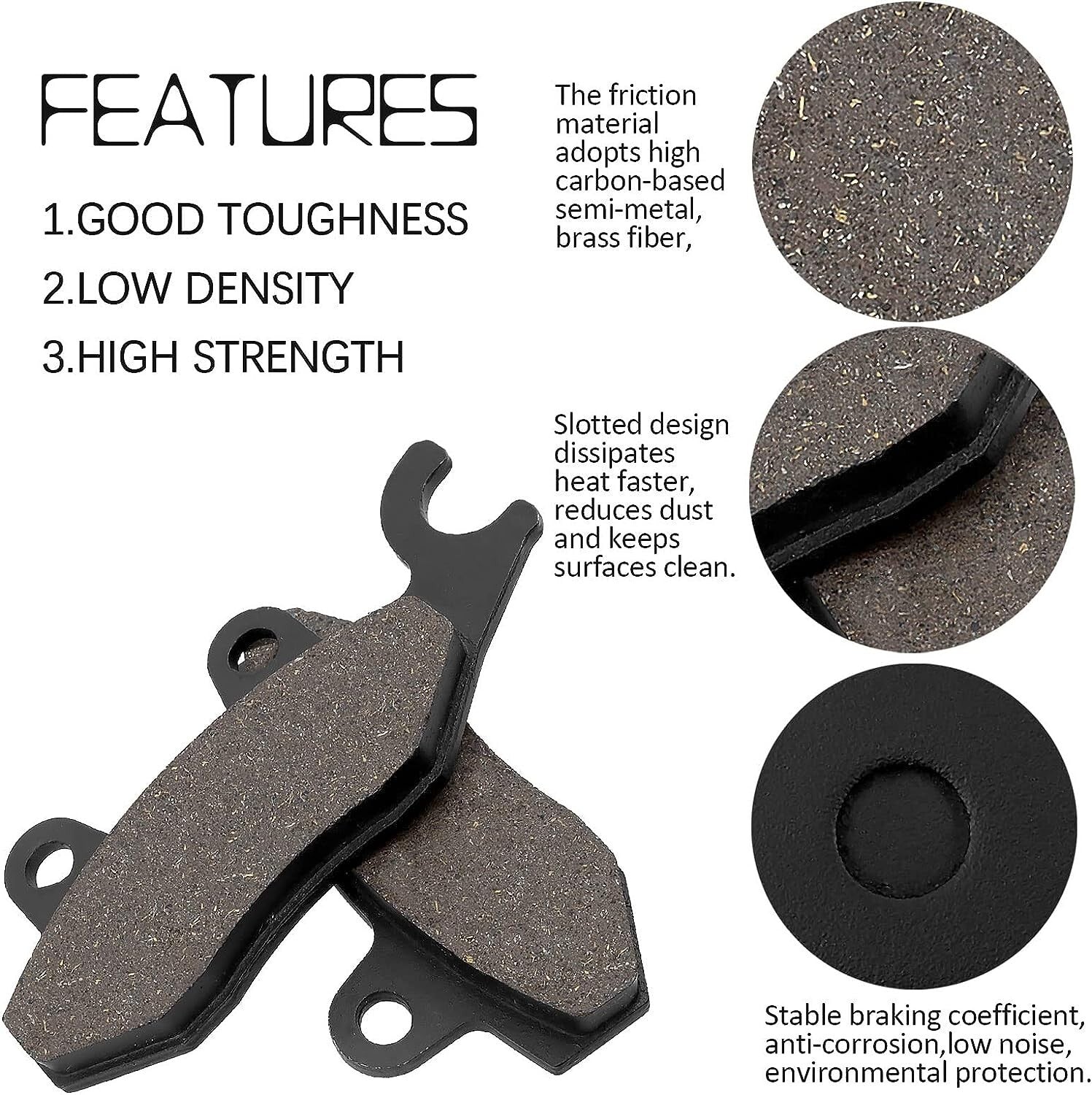 Front and Rear Brake Pads for SUZUKI AN400 AN 400 Burgman Skyware 400 2007-2016