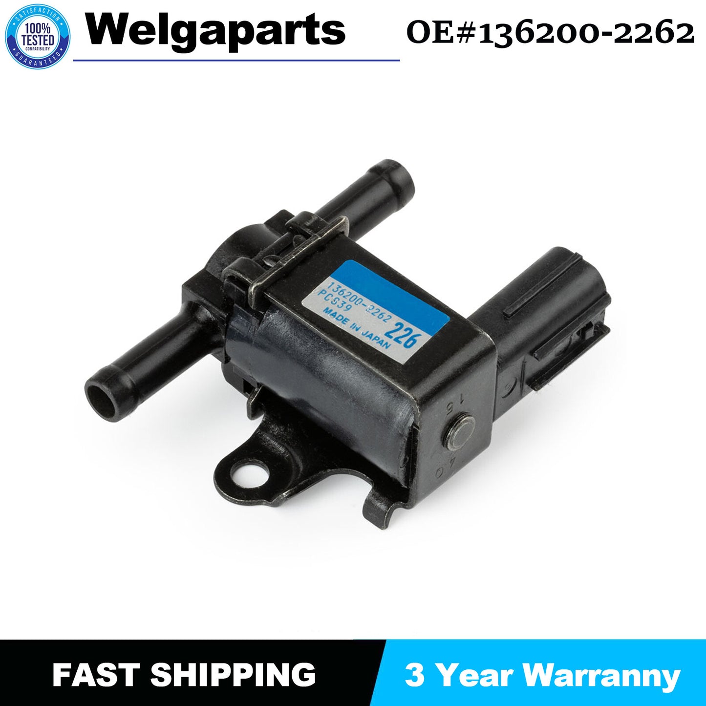 For 2001-2005 for Honda for Civic 1.3 1.7L Purge Control Solenoid Valve 136200-2262 Unit