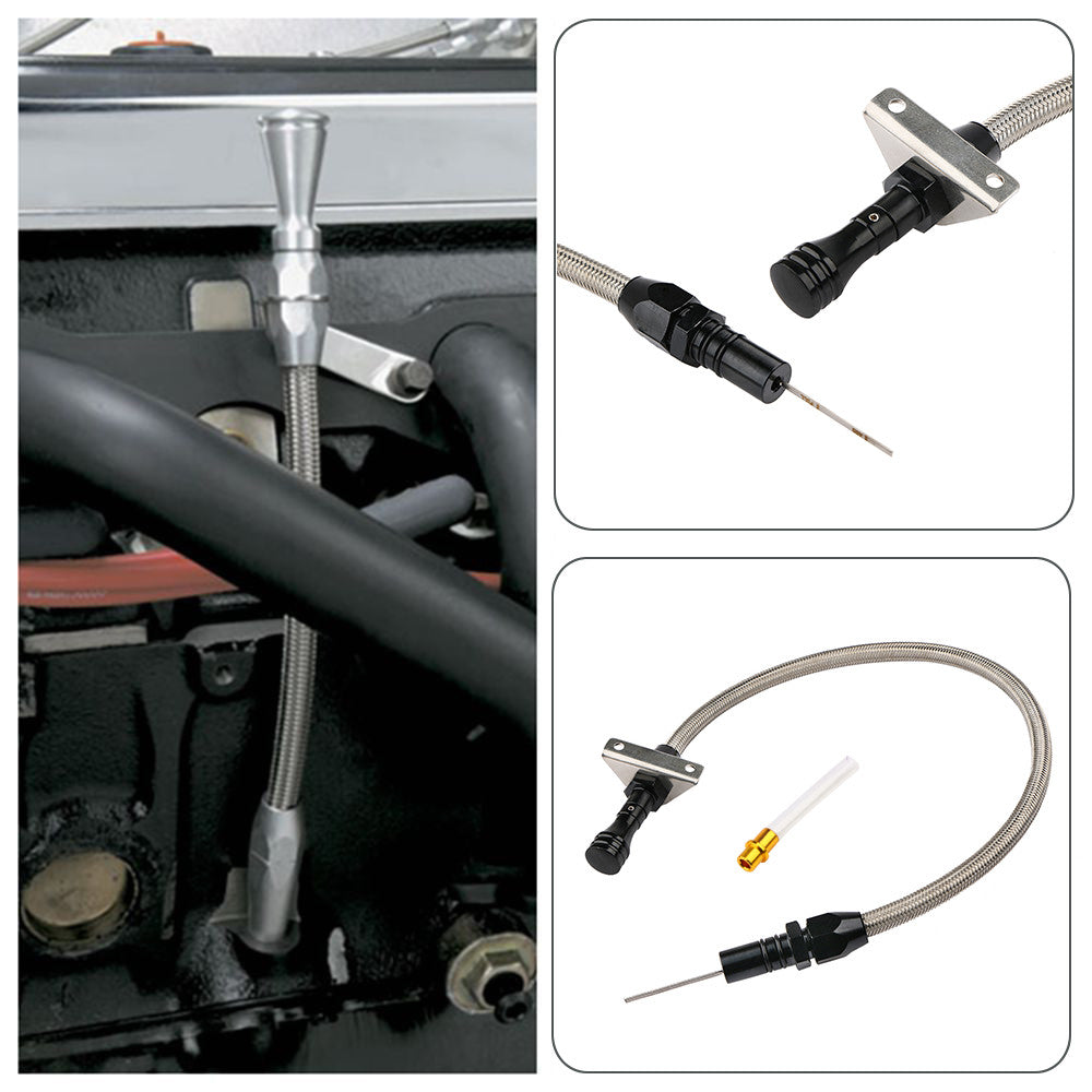 Flexible transmission straw in stainless steel for Chevrolet Trans GM TH350 Tranny SBC BBC