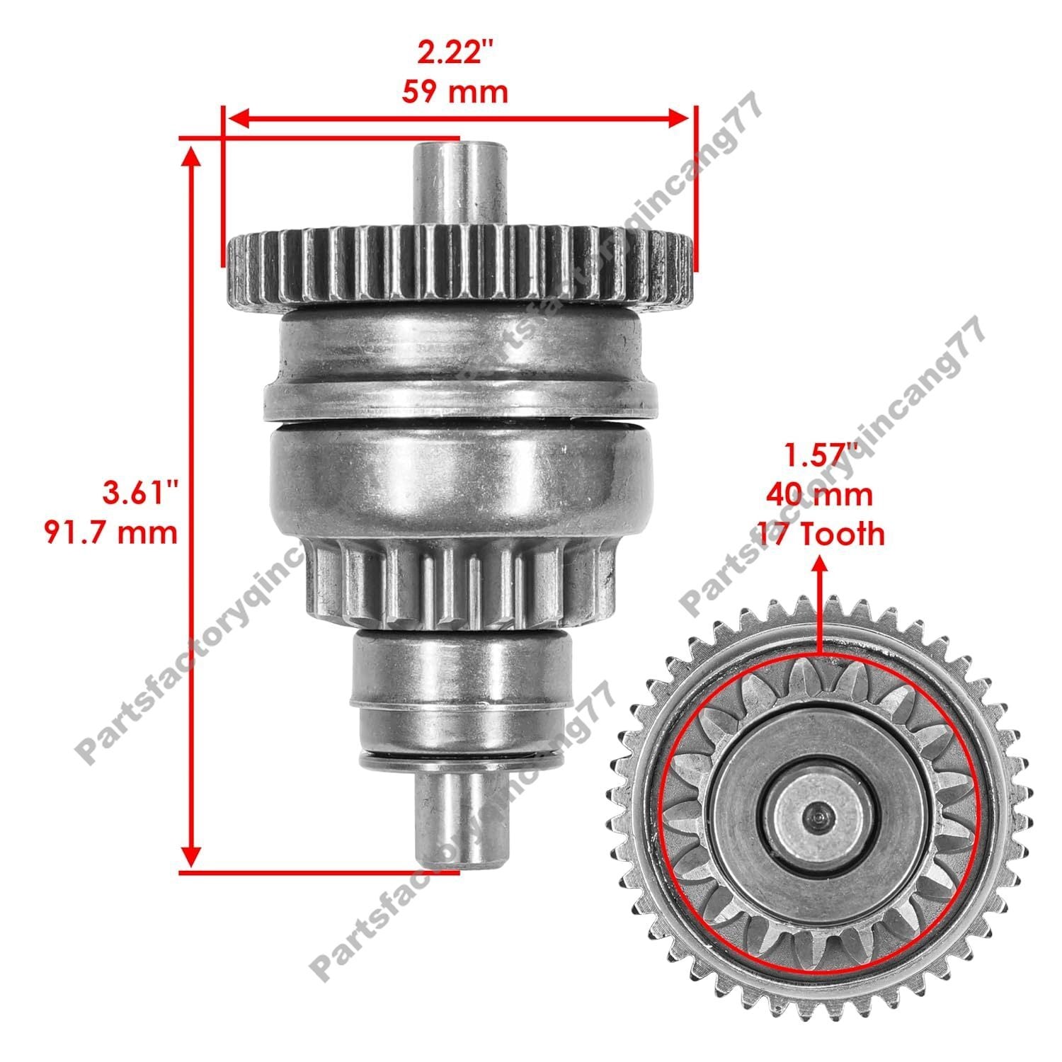 Starter Drive Gear 420684052 for Bombardier Can-Am ATV Outlander Max 400