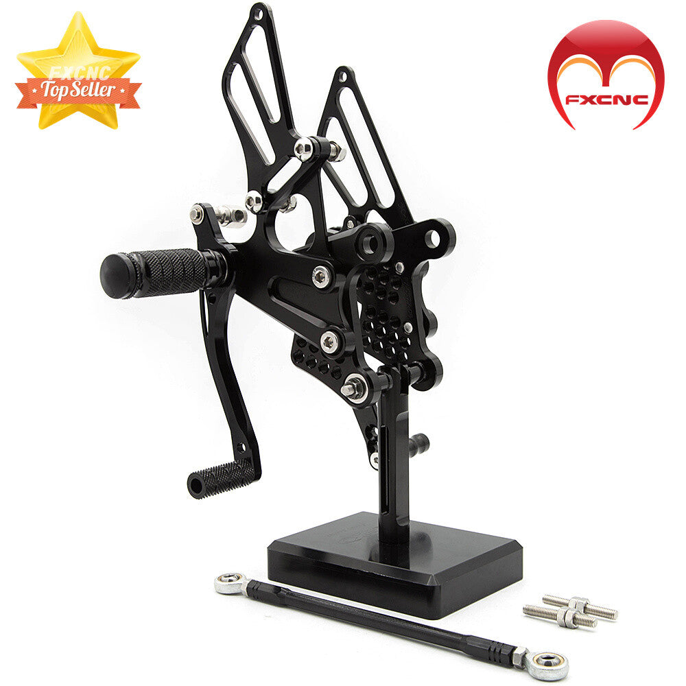 CNC geared foot pedals are suitable for Kawasaki 600, ZX636, and ZX6R models manufactured between 2009 and 2025/2023/2018.