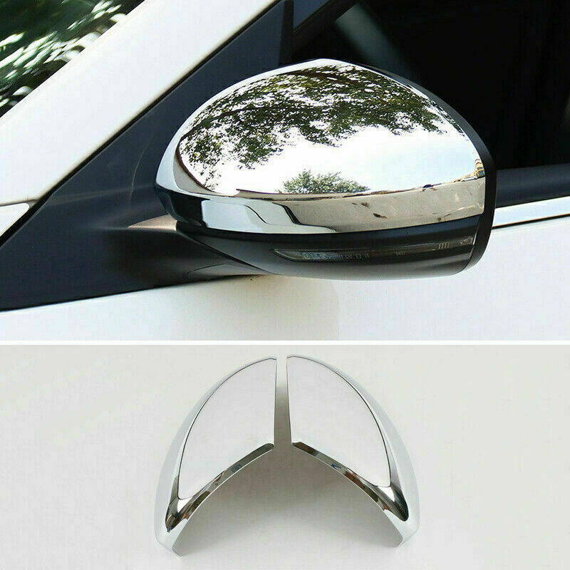 2P ABS Chrome RearView Side Mirror Moulding Cover Trim for Nissan Sentra 20-2023