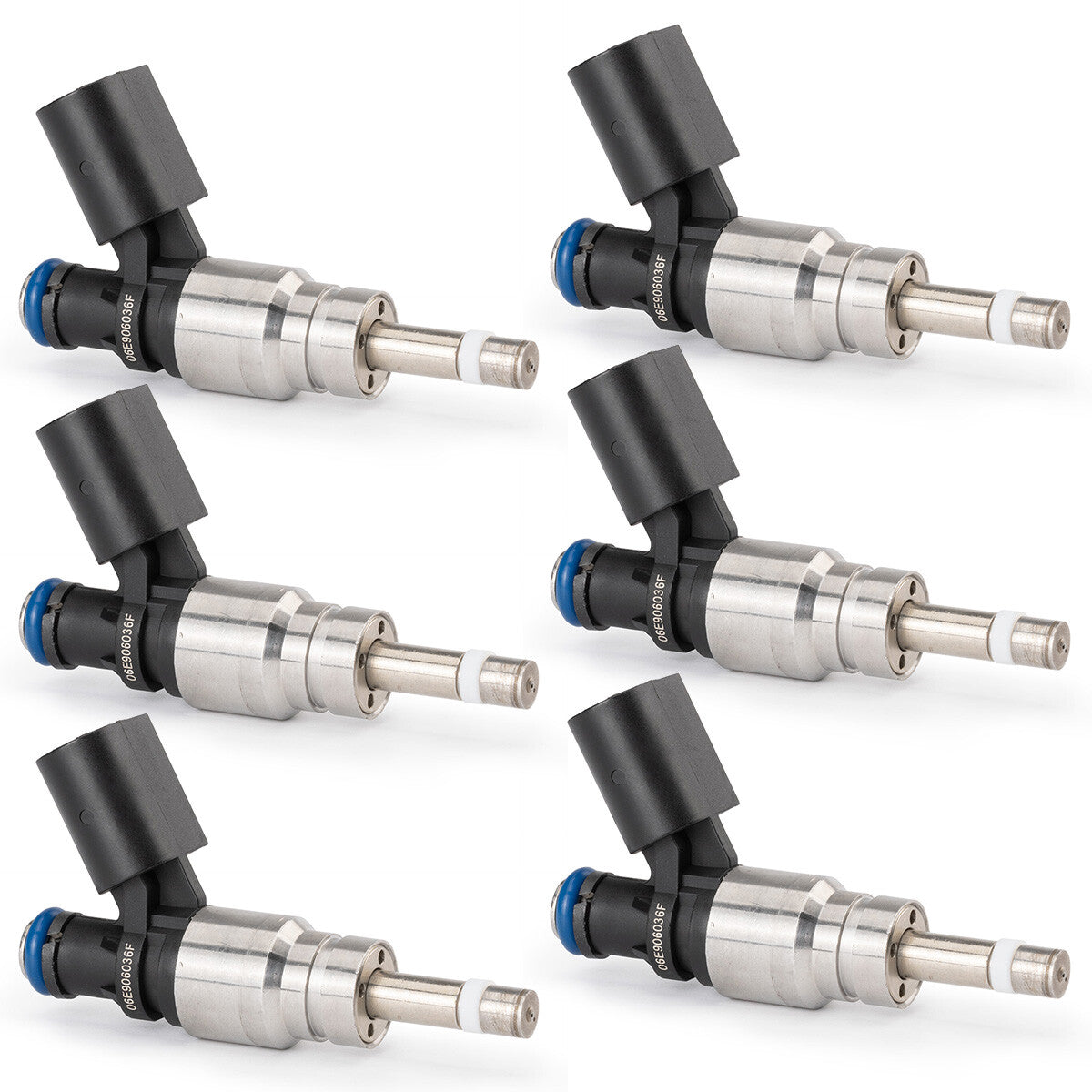 6PCS 06E906036F 06H906036E Fuel Injector NEW for Audi A4 A5 B8 quattro A6 C6
