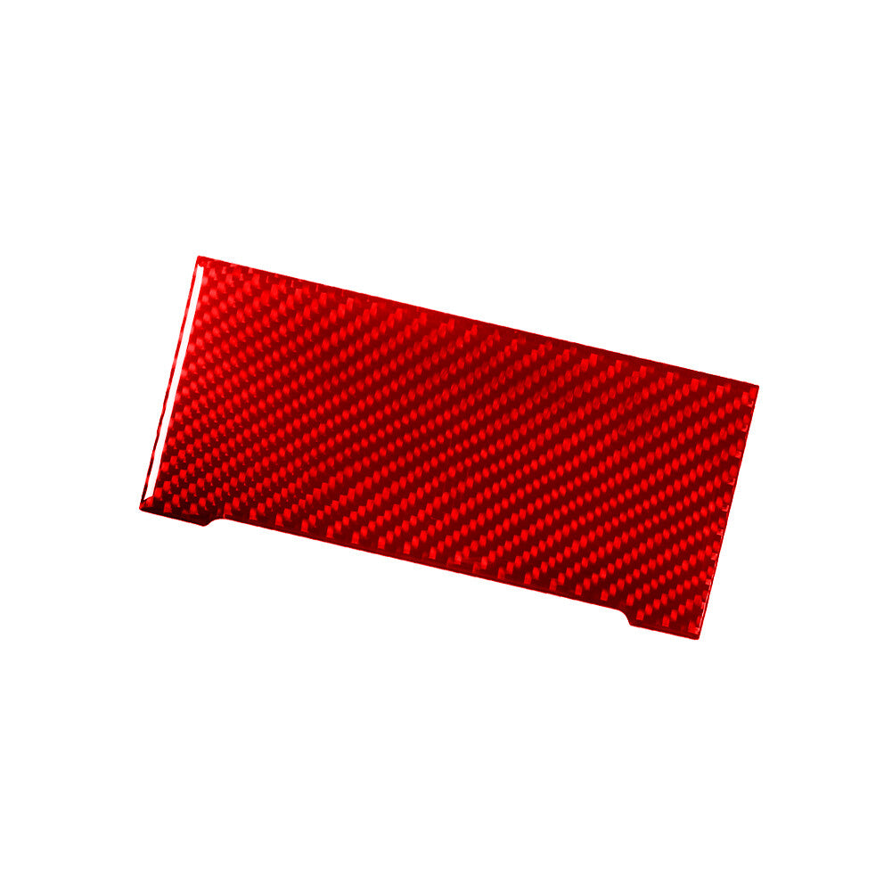 Red Carbon Fiber Central Console Ashtray Cover Trim for Hyundai Azera 2006-2011