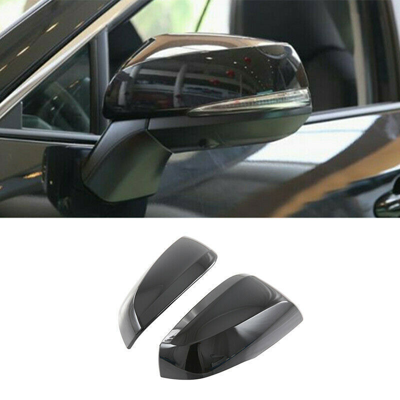 for Toyota RAV4 2019-2023 bright black Side Door Rearview Mirror Cover cap Trim