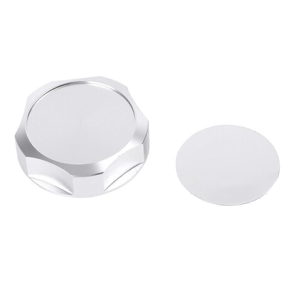 Engine Oil Filler Cap Fuel Tank Cover Silver for Nissan Silvia S13 S14/SR