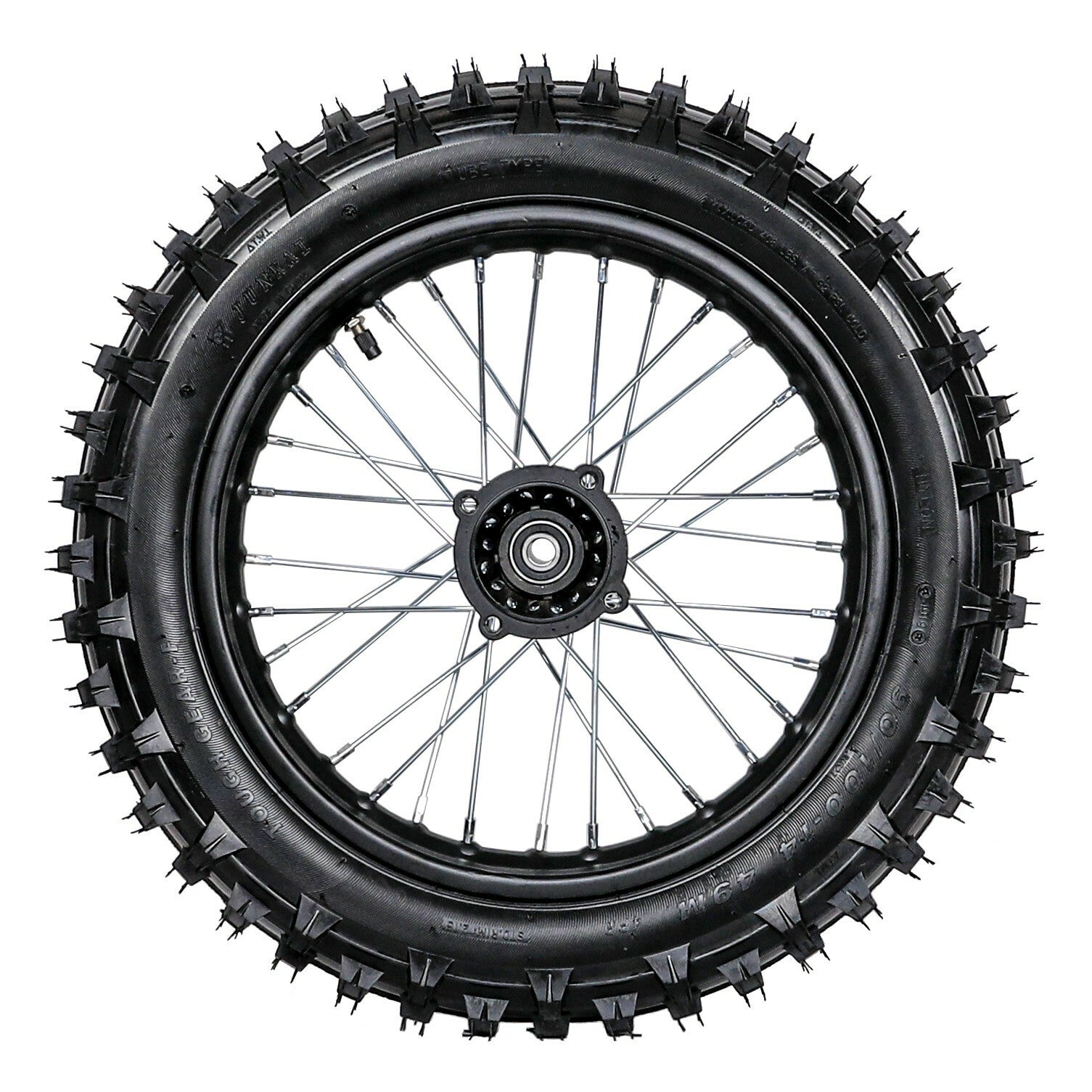 1.85x14 14-inch rear wheel, 90/100-14 tire and rim, suitable for bicycles from Taodao DB17, CRF70, and Apollo X18.