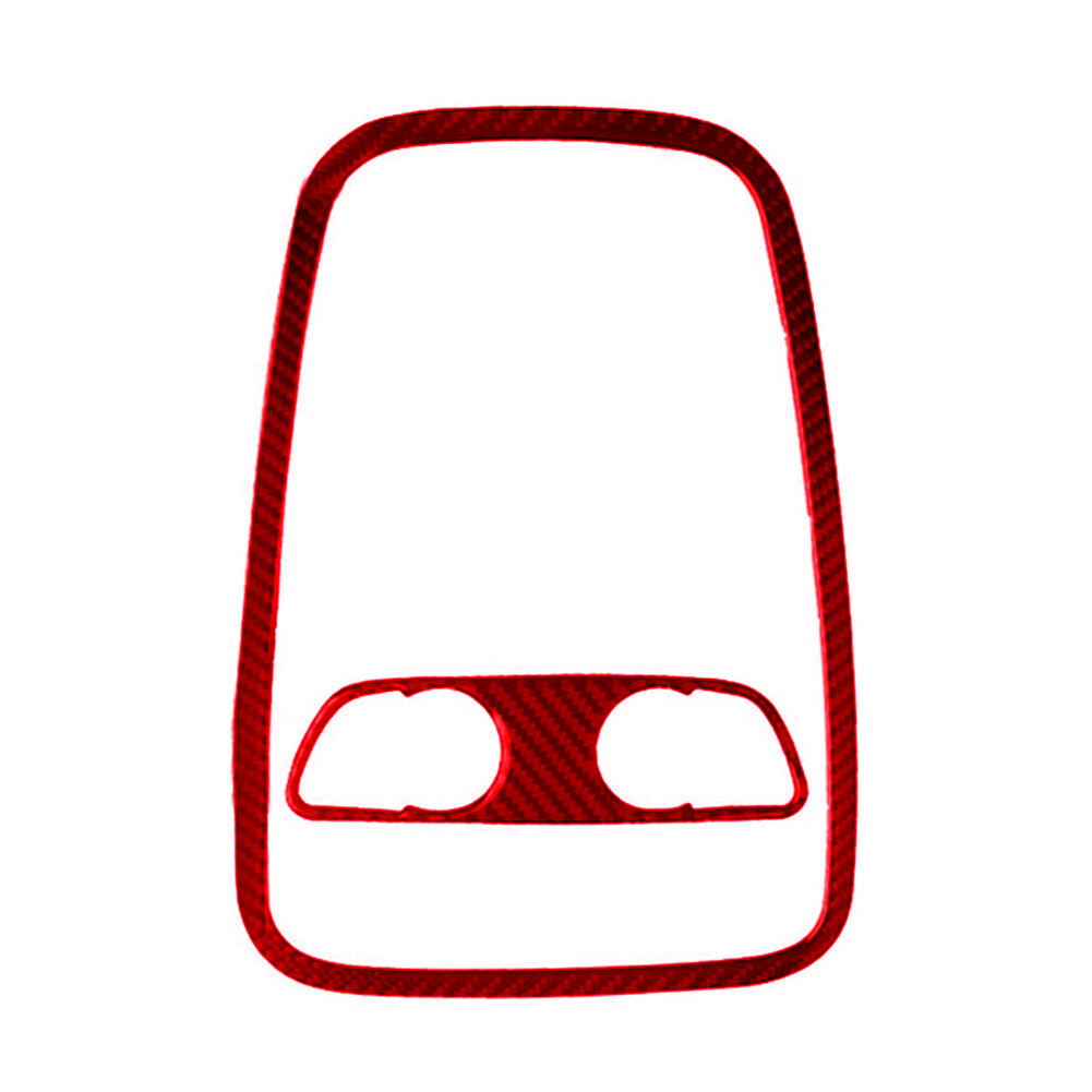 for Audi for A4 2017-2018 Red Carbon Fiber Reading Light Frame Decorative Cover Trim