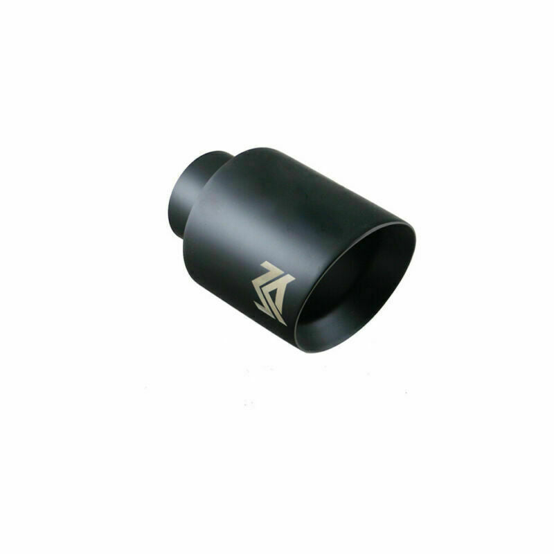 1 Piece Black Universal 2.5'' Inlet 4'' OD Exhaust End Tips Muffler Pipe End Tip
