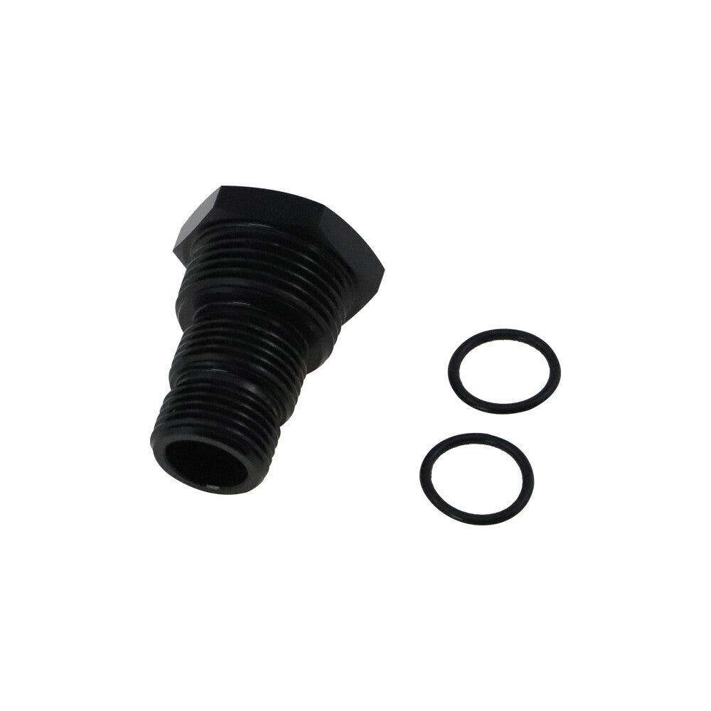 2-Pack 1/2 inch - 28 to 3/4 - 16, 13/16 - 16, 3/4 NPT Automotive Threaded Oil Filter Adapters