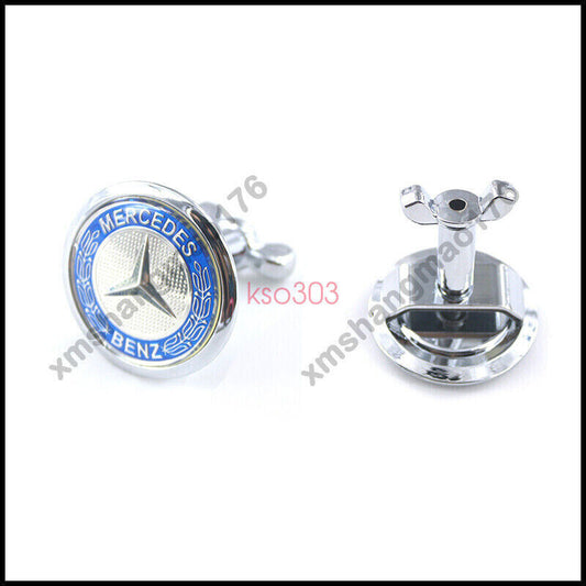 Blue classic front grille badge for Mercedes -AMG W204 W221 W220 W211 W222