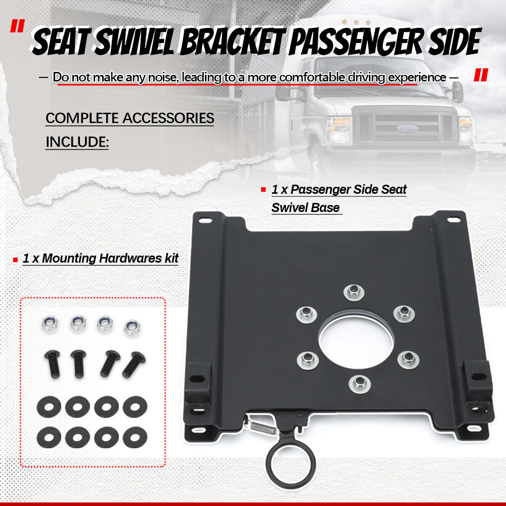 For 1997-2024 for Ford EconolineE150 E250 E350 E450 PASSENGER for SEAT SWIVEL 360¡ã