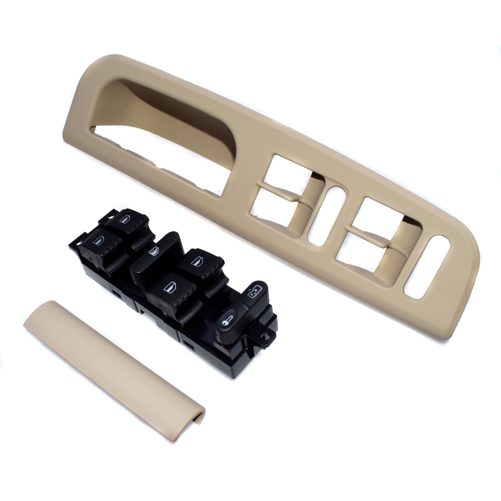 for VW MK4 Beige Master Window Switch Control Panel Trim Bezel Switch 3pcs New