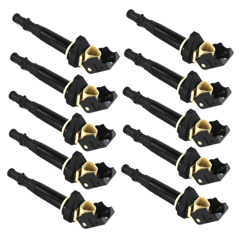 Set of 10 Ignition Coils For 12137841556 for BMW M5 Sedan M6 Coupe E60 E63 E64 S85