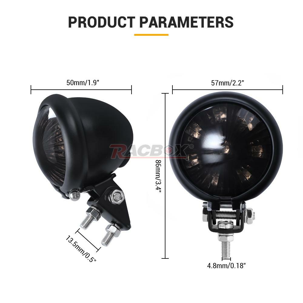 Motorcycle LED Tail Light Brake Rear Stop Lamp Fit For Bobber Chopper Cafe Racer