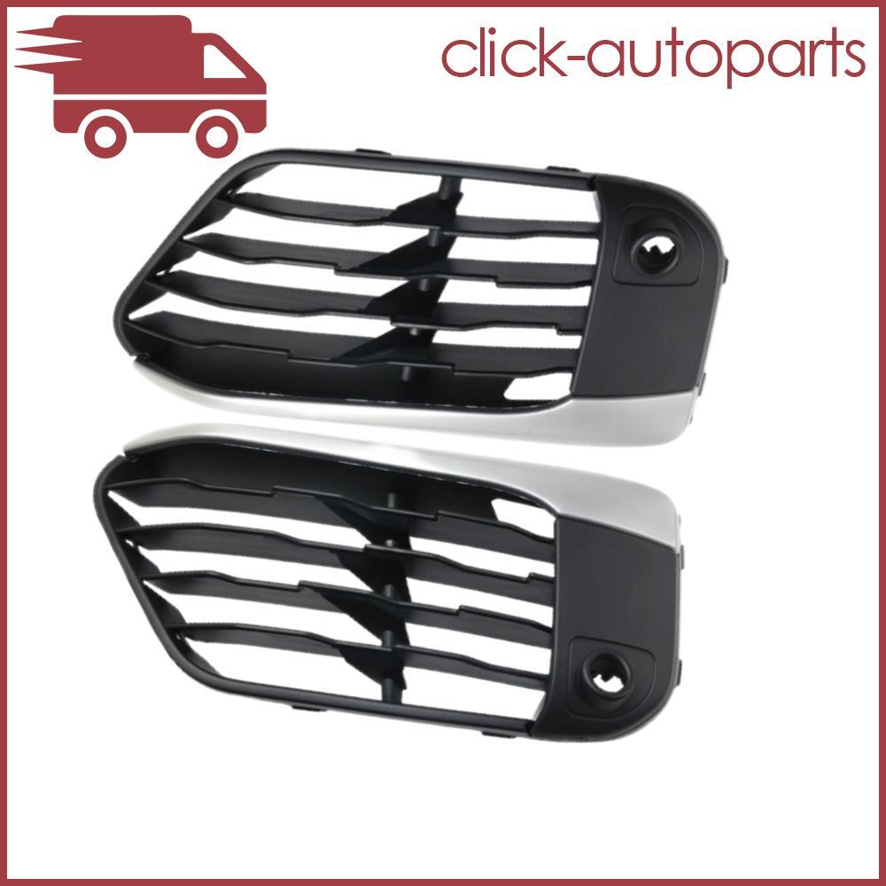 2Pcs Front Right Left Bumper Grille Cover Opened Fits For F48 X1 2016-2019