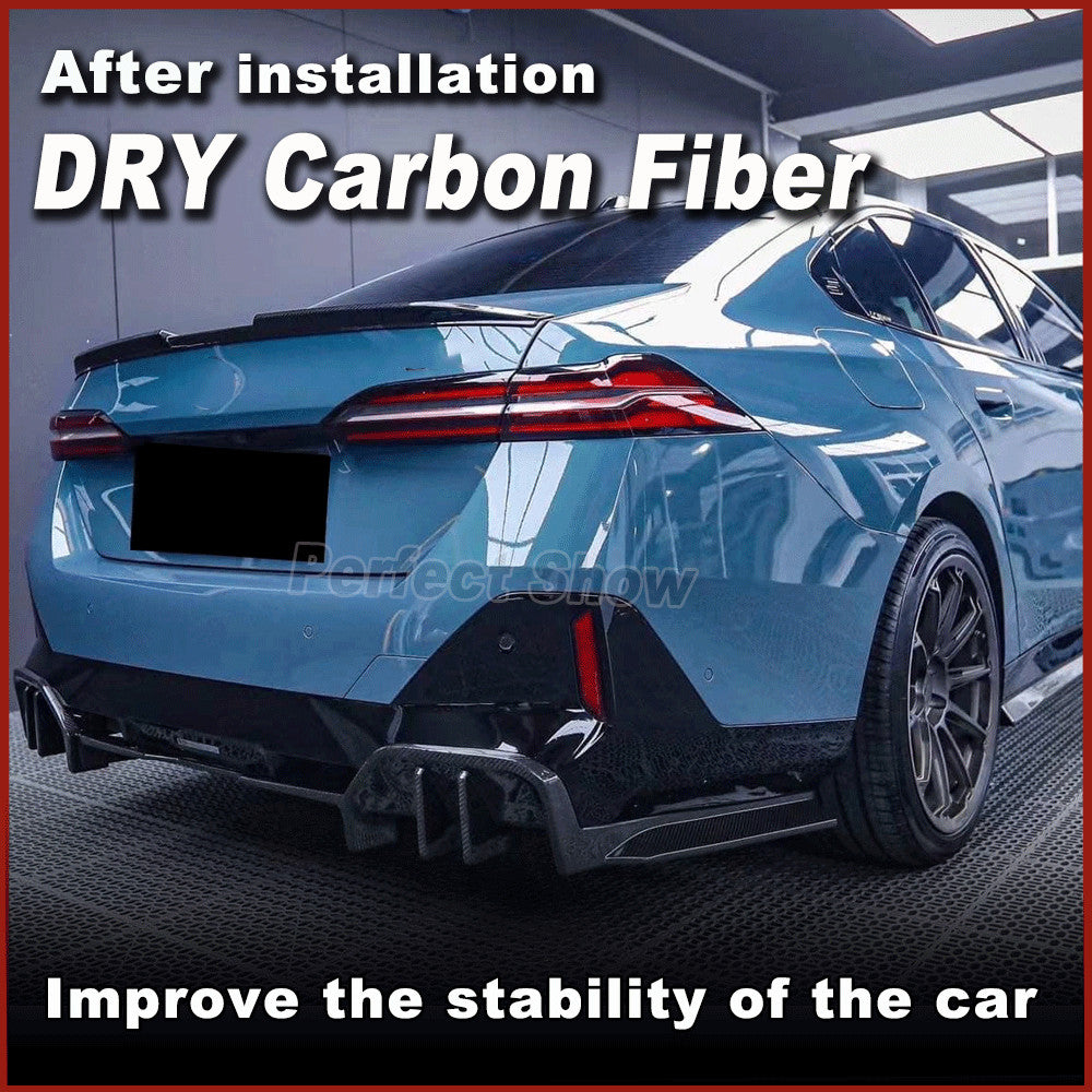 Fit for BMW G60 G61 530i 540i i5 2024-25 DRY CARBON Rear Trunk Spoiler Wing Lip