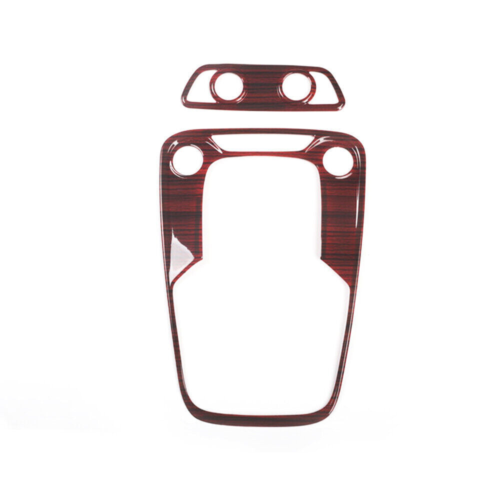 Inner Front Reading Lamp Frame Cover Trim 2PCS for Audi A4L 2017-2019 Red Wood