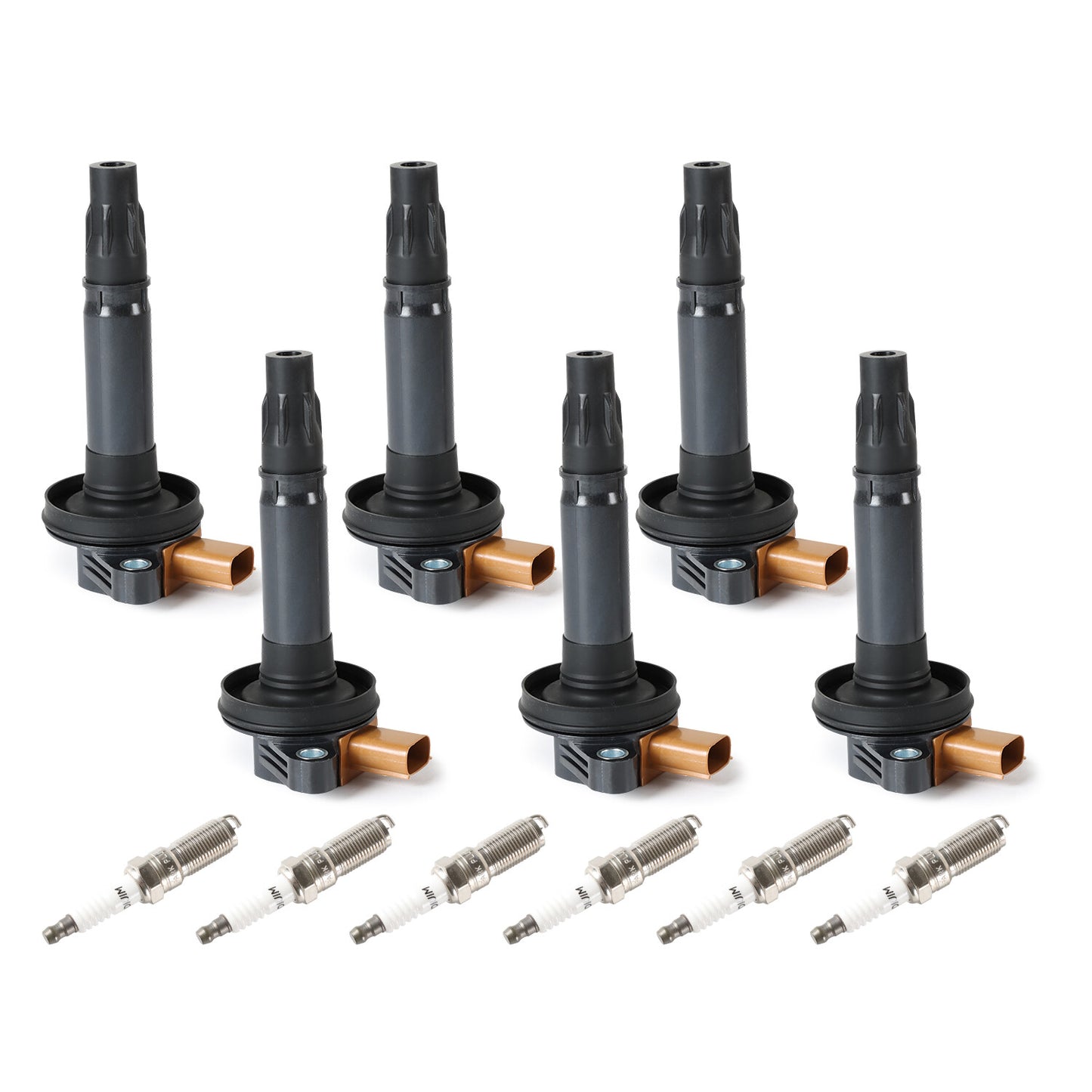 6PCS Ignition Coil UF-646 Spark Plug SP-534 for Ford F-150 Transit Ecoboost 3.5L