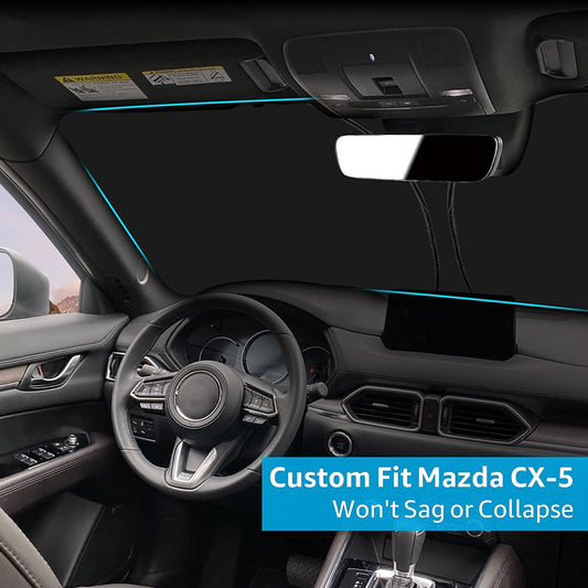 For 2017-2021 for Mazda CX5 Accessory Car Windshield Sun Shade UV Block Cover Visor