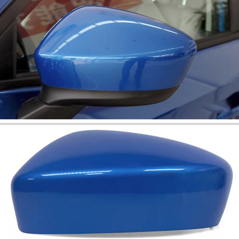 Left Blue Rear View Side Mirror Cover Shell Cap Fit for Mazda CX5/CX-5 2013-2014