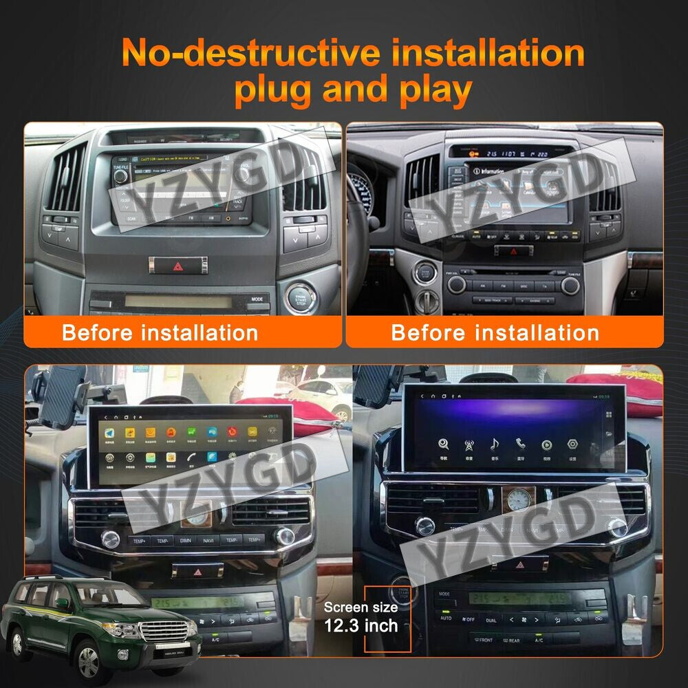Android Car Radio for Toyota for Land Cruiser LC200 2008-2015 Stereo Receiver Screen